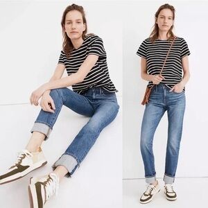 NWOT Madewell Tomboy Straight Jeans In Galewood Wash Women’s 27
